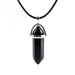 Hexagonal Column Natural Crystal Turquoises Optal Glass Stone Pendant Necklace Leather Chains Choker Necklace For Women Gift - eZthings USA WE SORT ALL THE CRAZIEST GADGETS, GIZMOS, TOYS & TECHNOLOGY, SO YOU DON'T HAVE TO.