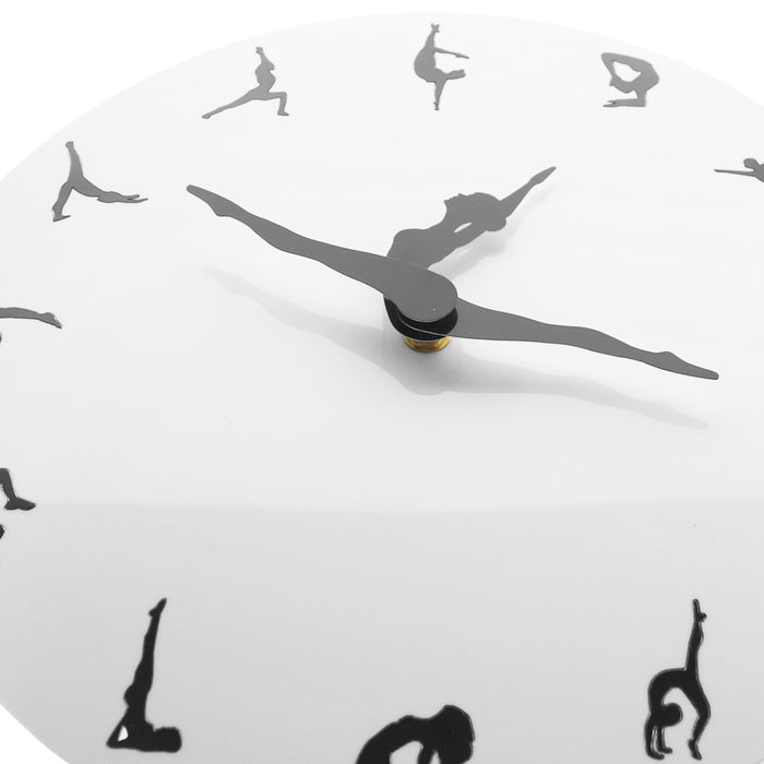Yoga Postures Wall Clock GYM Fitness Flexible Girl Silent Modern Clock Watch Home Decor Meditation Decor Yoga Studio Relax Gift - eZthings USA WE SORT ALL THE CRAZIEST GADGETS, GIZMOS, TOYS & TECHNOLOGY, SO YOU DON'T HAVE TO.