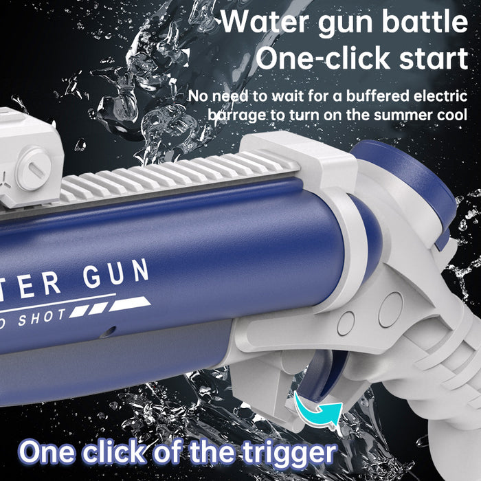 Double tube electric water gun outdoor water play and war toy - eZthings USA WE SORT ALL THE CRAZIEST GADGETS, GIZMOS, TOYS & TECHNOLOGY, SO YOU DON'T HAVE TO.