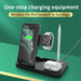 eThings 15W Fast Charge 4 In 1 QI Wireless Charger Dock Station For iPhone 11 12 Pro MAX Apple Watch Airpods Pro Charging Stand - eZthings USA WE SORT ALL THE CRAZIEST GADGETS, GIZMOS, TOYS & TECHNOLOGY, SO YOU DON'T HAVE TO.