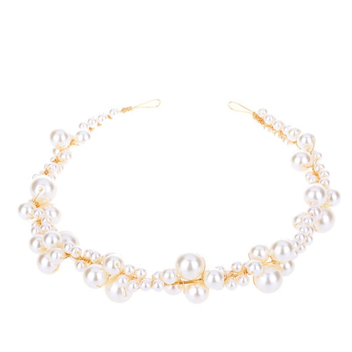Handmade pearl twisted bead beaded soft chain headband headwear - eZthings USA WE SORT ALL THE CRAZIEST GADGETS, GIZMOS, TOYS & TECHNOLOGY, SO YOU DON'T HAVE TO.