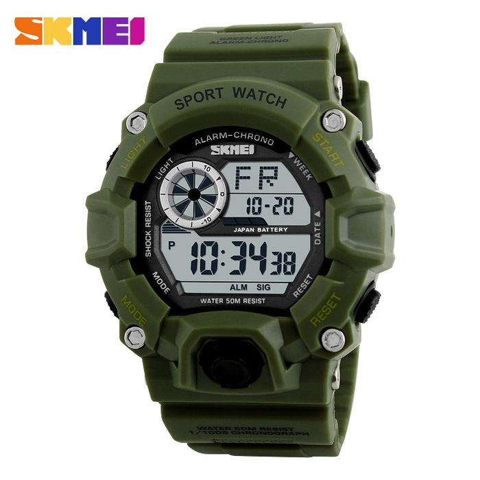 SKMEI 1019 Outdoor Sport Watch Men Alarm Clock 5Bar Waterproof Military Watches LED Display Shock Digital Watch Reloj Hombre - eZthings USA WE SORT ALL THE CRAZIEST GADGETS, GIZMOS, TOYS & TECHNOLOGY, SO YOU DON'T HAVE TO.