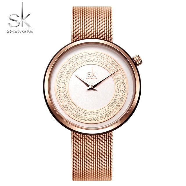 Female Watch Women Metal Mesh Fashion Clock Vintage Design Ladies Watch - eZthings USA WE SORT ALL THE CRAZIEST GADGETS, GIZMOS, TOYS & TECHNOLOGY, SO YOU DON'T HAVE TO.