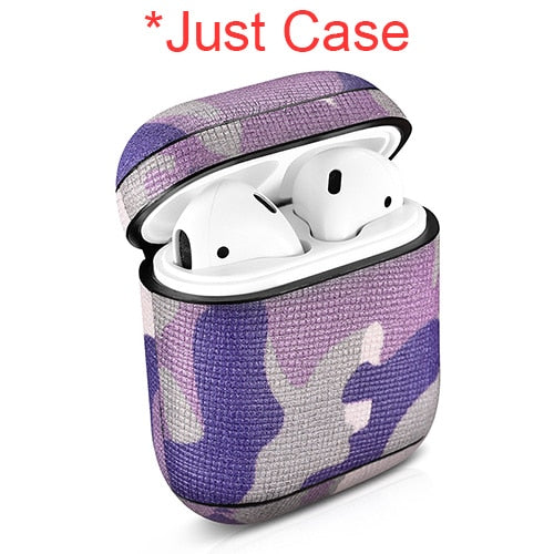 eThings Camouflage Leather Earphone Case For Apple Airpods Airpod Accessories Dust-proof Protective Cover Bluetooth Headphone Case Decor - eZthings USA WE SORT ALL THE CRAZIEST GADGETS, GIZMOS, TOYS & TECHNOLOGY, SO YOU DON'T HAVE TO.