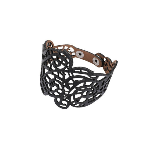 Cross border hot selling punk style hollowed out leather bracelet with male and female personality, niche design, creativity, and high-end feel bracelets - eZthings USA WE SORT ALL THE CRAZIEST GADGETS, GIZMOS, TOYS & TECHNOLOGY, SO YOU DON'T HAVE TO.
