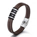 Stainless Steel Men's Leather Bracelet Original Simple Versatile E-commerce New Leather Bracelet - eZthings USA WE SORT ALL THE CRAZIEST GADGETS, GIZMOS, TOYS & TECHNOLOGY, SO YOU DON'T HAVE TO.