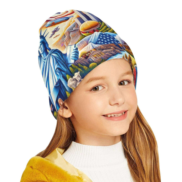 NYC Liberty Dream USA All Over Print Beanie for Kids