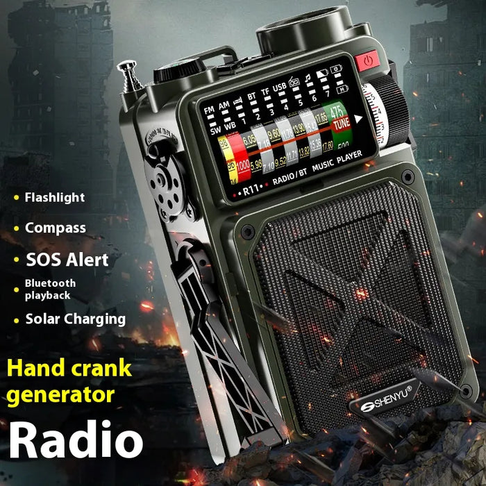 Hand-Crank Generator & Solar Power Bank - eZthings USA WE SORT ALL THE CRAZIEST GADGETS, GIZMOS, TOYS & TECHNOLOGY, SO YOU DON'T HAVE TO.