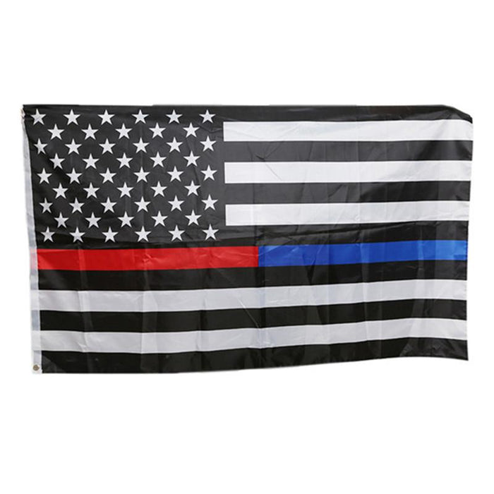90*150cm USA Police Flags Thin American National Banner White And Blue Stars Printed Strip with Brass Grommets - eZthings USA WE SORT ALL THE CRAZIEST GADGETS, GIZMOS, TOYS & TECHNOLOGY, SO YOU DON'T HAVE TO.