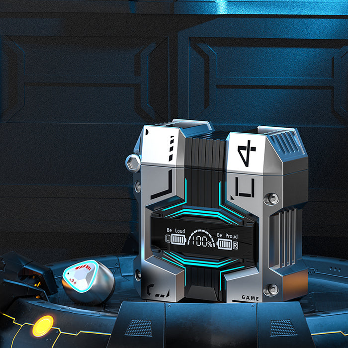 eThings New Product M45 Mecha Game TWS Noise Canceling Low Latency In Ear Bluetooth Headphones