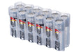 12 AA Pack Battery Caddy (Clear) - eZthings USA WE SORT ALL THE CRAZIEST GADGETS, GIZMOS, TOYS & TECHNOLOGY, SO YOU DON'T HAVE TO.