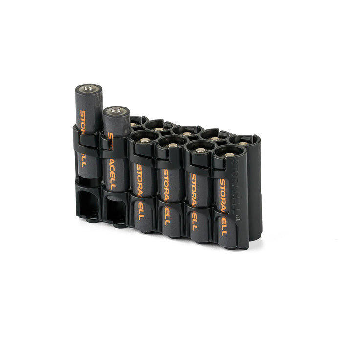 12 AA Pack Battery Caddy (Tuxedo Black) - eZthings USA WE SORT ALL THE CRAZIEST GADGETS, GIZMOS, TOYS & TECHNOLOGY, SO YOU DON'T HAVE TO.