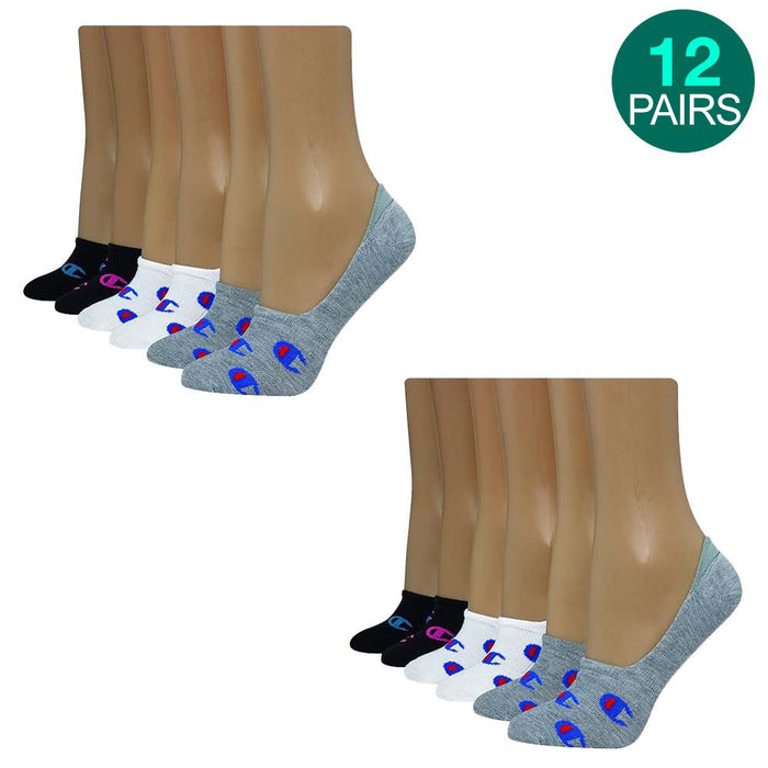 12-Pack Hanes Premium Low Cut Socks - Assorted Colors