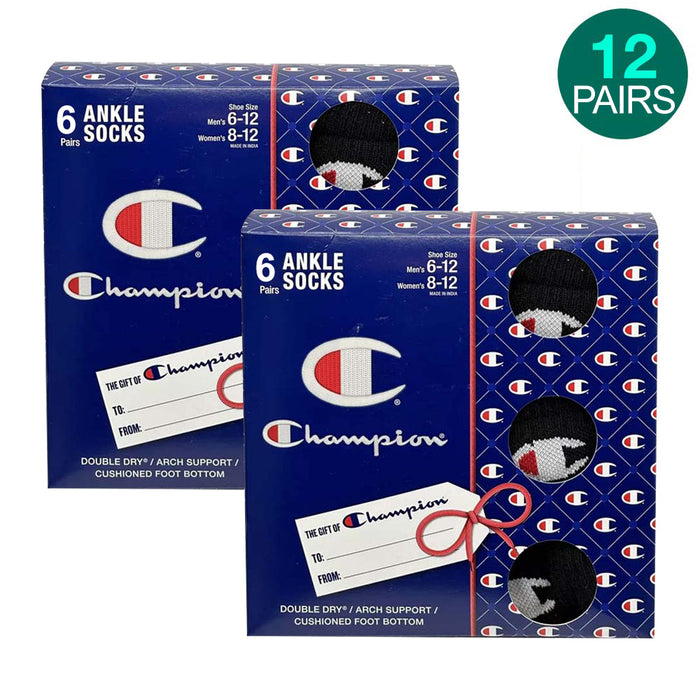 12-Pack Champion Ankle Socks