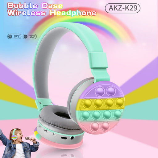 eThings Decompression Cute AKZ-K29 Net Red Bluetooth Head-Mounted Private Model Headset Headset Stereo Folding - eZthings USA WE SORT ALL THE CRAZIEST GADGETS, GIZMOS, TOYS & TECHNOLOGY, SO YOU DON'T HAVE TO.