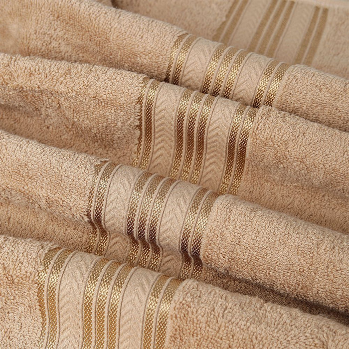 12-Piece Towel Set 100% Ringspun Cotton