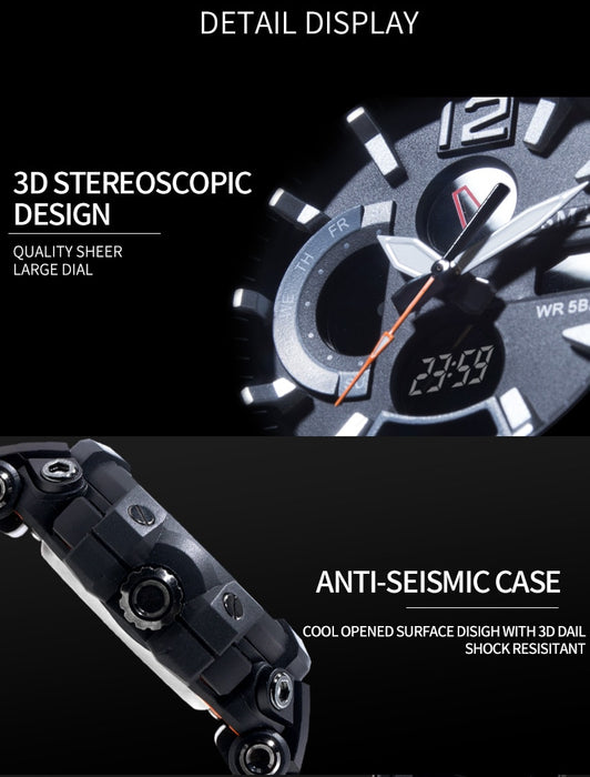 SMAEL 1702 Top Brand Luxury Sport Watch Men Digital Watches 5Bar Waterproof Military Dual Display Wristwatches Relogio Masculino - eZthings USA WE SORT ALL THE CRAZIEST GADGETS, GIZMOS, TOYS & TECHNOLOGY, SO YOU DON'T HAVE TO.