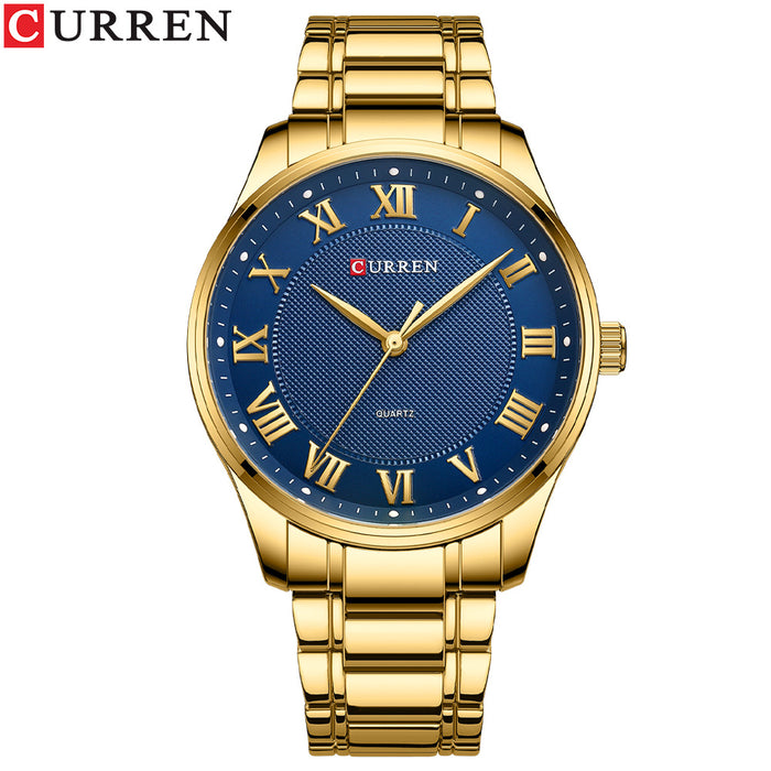 Men's Watch Business Steel Band Watch Fashion Casual Quartz Watch - eZthings USA WE SORT ALL THE CRAZIEST GADGETS, GIZMOS, TOYS & TECHNOLOGY, SO YOU DON'T HAVE TO.