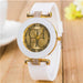 New simple leather Brand Geneva Casual Quartz Watch Women Crystal Silicone Watches Relogio Feminino Wrist Watch - eZthings USA WE SORT ALL THE CRAZIEST GADGETS, GIZMOS, TOYS & TECHNOLOGY, SO YOU DON'T HAVE TO.