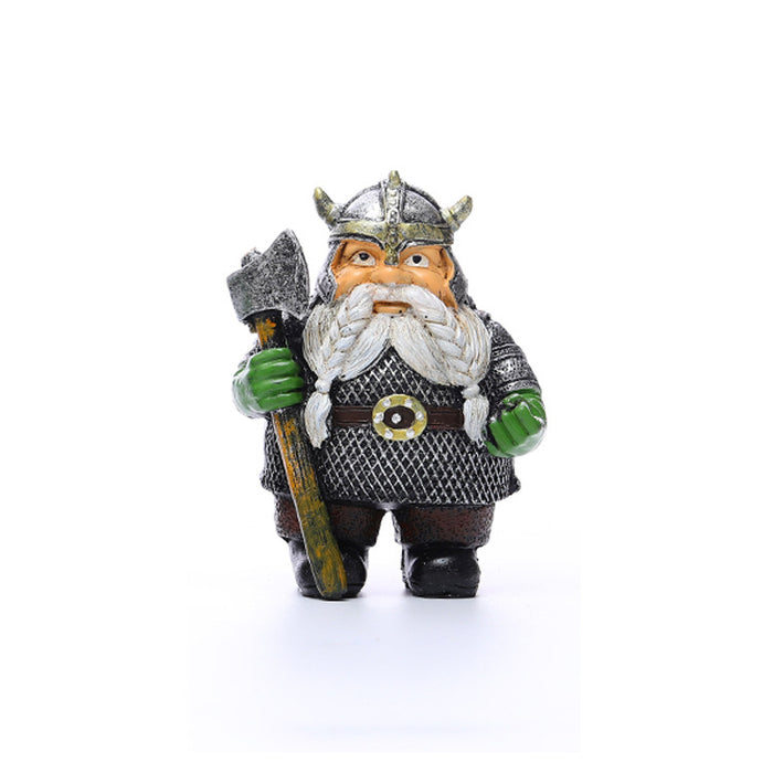 Viking Dwarf Dwarf Goblin Victor Take Axe Take Hammer Garden Resin Crafts Ornaments - eZthings USA WE SORT ALL THE CRAZIEST GADGETS, GIZMOS, TOYS & TECHNOLOGY, SO YOU DON'T HAVE TO.