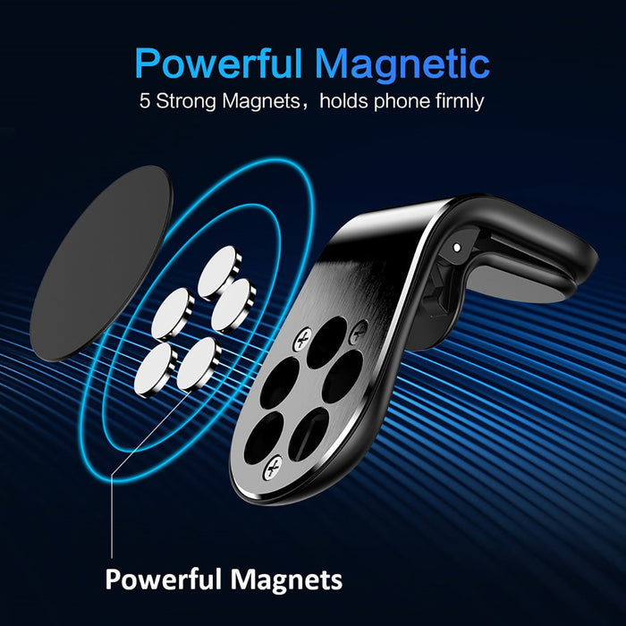eThings Magnetic Car Phone Holder L Shape Air Vent Mount Stand in Car GPS Mobile Phone Holder For iPhone X Samsung S9 Xiaomi - eZthings USA WE SORT ALL THE CRAZIEST GADGETS, GIZMOS, TOYS & TECHNOLOGY, SO YOU DON'T HAVE TO.