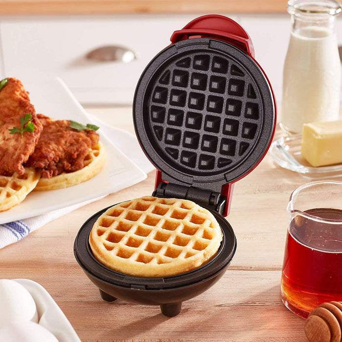 🧇 Mini Waffle Maker – 4” Nonstick Personal Waffle Machine - eZthings USA WE SORT ALL THE CRAZIEST GADGETS, GIZMOS, TOYS & TECHNOLOGY, SO YOU DON'T HAVE TO.
