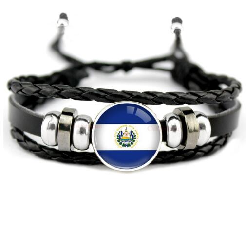 Country Flags Leather Bracelets - eZthings USA WE SORT ALL THE CRAZIEST GADGETS, GIZMOS, TOYS & TECHNOLOGY, SO YOU DON'T HAVE TO.