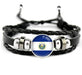 Country Flags Leather Bracelets - eZthings USA WE SORT ALL THE CRAZIEST GADGETS, GIZMOS, TOYS & TECHNOLOGY, SO YOU DON'T HAVE TO.