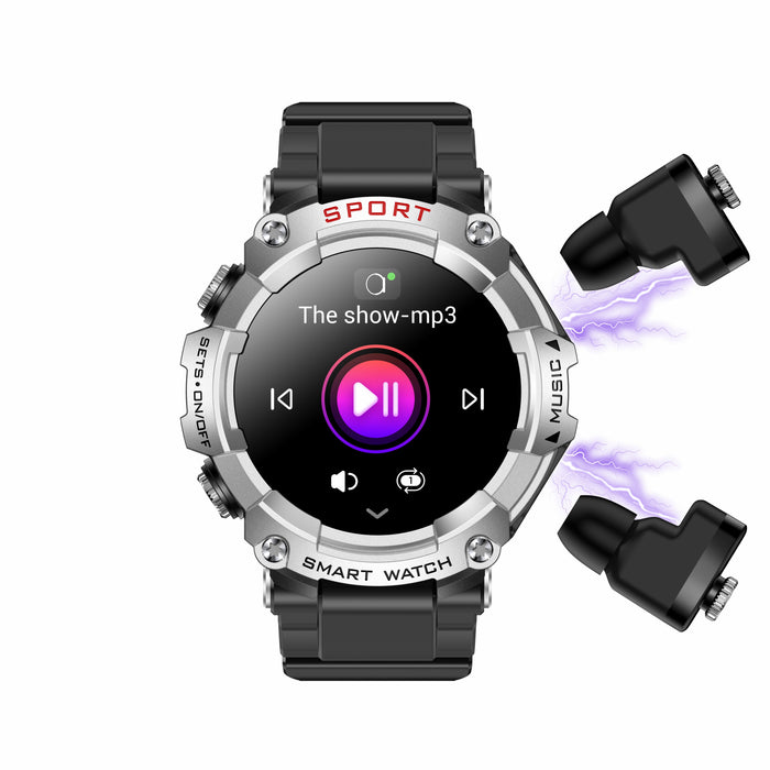 eThings T96 Smart Watch TWS 2 in 1 Bluetooth HD Call Recording Local Playback Health Monitoring - eZthings USA WE SORT ALL THE CRAZIEST GADGETS, GIZMOS, TOYS & TECHNOLOGY, SO YOU DON'T HAVE TO.