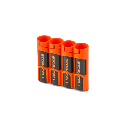 18650 Battery Caddy (Orange) - eZthings USA WE SORT ALL THE CRAZIEST GADGETS, GIZMOS, TOYS & TECHNOLOGY, SO YOU DON'T HAVE TO.