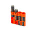18650 Battery Caddy (Orange) - eZthings USA WE SORT ALL THE CRAZIEST GADGETS, GIZMOS, TOYS & TECHNOLOGY, SO YOU DON'T HAVE TO.
