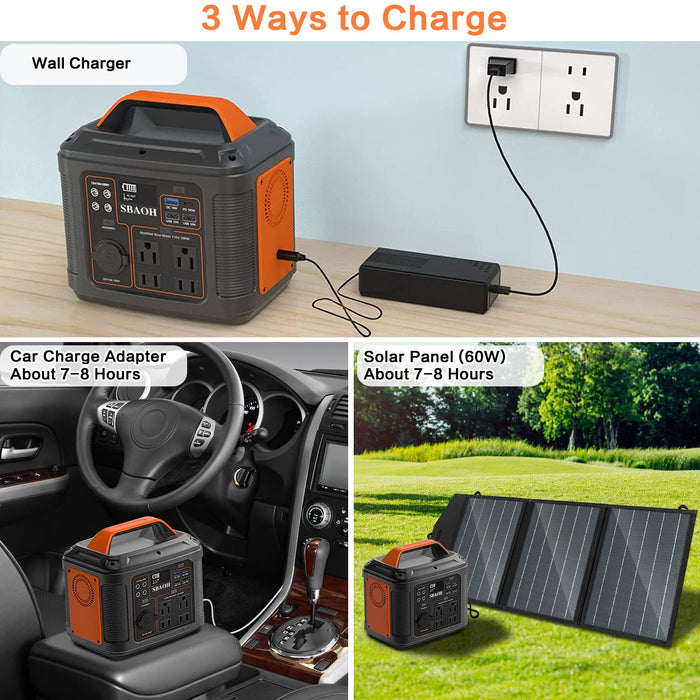 296Wh Portable Solar Power Station - eZthings USA WE SORT ALL THE CRAZIEST GADGETS, GIZMOS, TOYS & TECHNOLOGY, SO YOU DON'T HAVE TO.