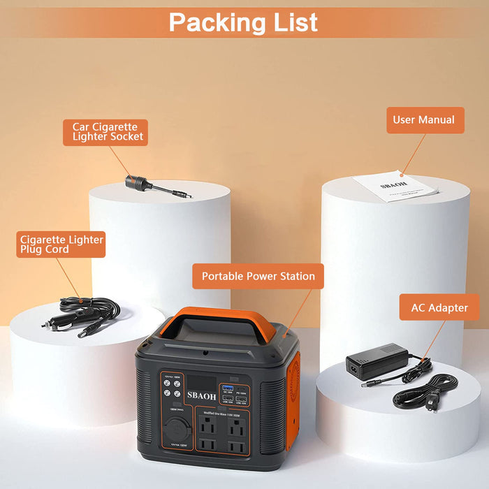296Wh Portable Solar Power Station - eZthings USA WE SORT ALL THE CRAZIEST GADGETS, GIZMOS, TOYS & TECHNOLOGY, SO YOU DON'T HAVE TO.