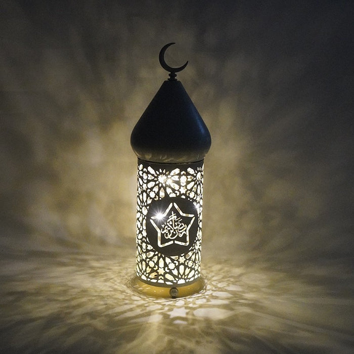 Led Lantern Eid Festival Ramadan Iron Lantern Middle East Decorative Arts And Crafts Decoration Bullet Head - eZthings USA WE SORT ALL THE CRAZIEST GADGETS, GIZMOS, TOYS & TECHNOLOGY, SO YOU DON'T HAVE TO.