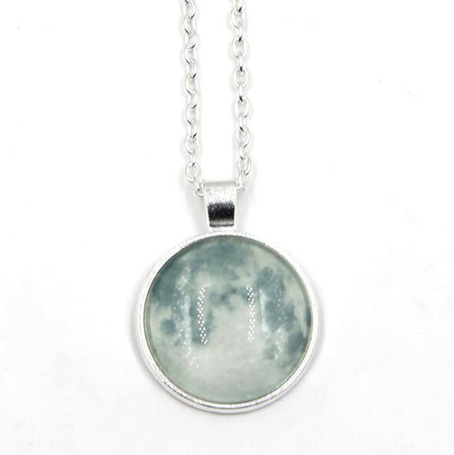 Glowing Jewelry Full Moon Necklace Handmade Glass Dome Lunar Eclipse Necklace Glow in the dark Pendant Jewelry - eZthings USA WE SORT ALL THE CRAZIEST GADGETS, GIZMOS, TOYS & TECHNOLOGY, SO YOU DON'T HAVE TO.