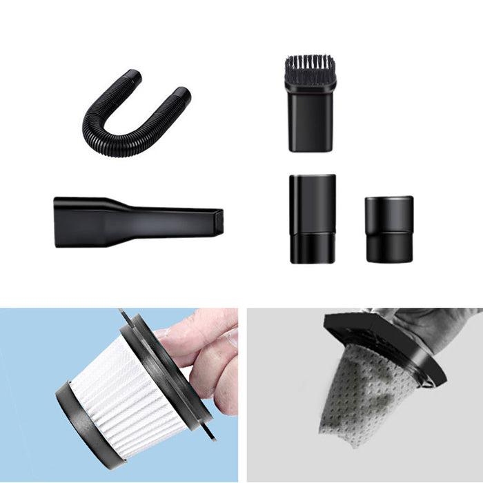 car vacuum cleaner Handheld 12V 120W Strong Suction Vacuum Cleaner For Car Wet&Dry Dual Use Spare Filter Vacuum Cleaner - eZthings USA WE SORT ALL THE CRAZIEST GADGETS, GIZMOS, TOYS & TECHNOLOGY, SO YOU DON'T HAVE TO.