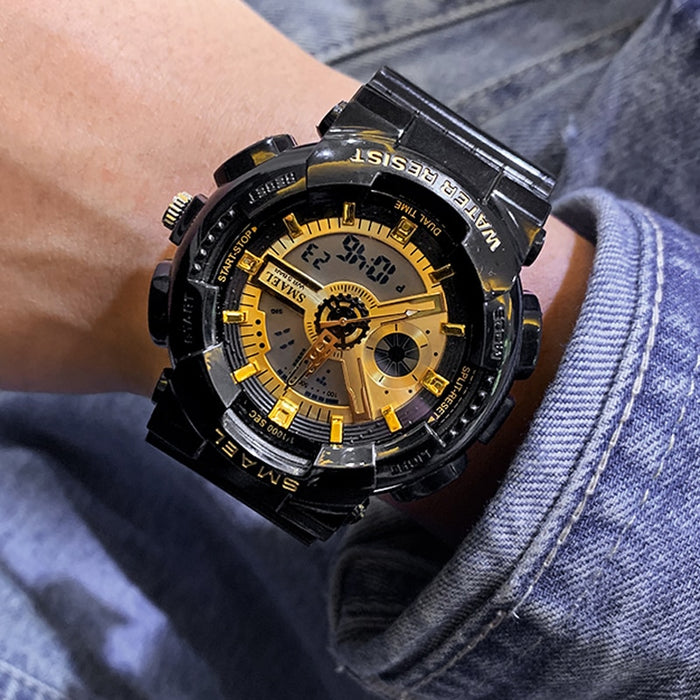 SMAEL 8026 Top Brand Men's Watches Luxury LED Sport Waterproof Military Watch Men Casual Digital Chronograph Clock Relogios Masculino - eZthings USA WE SORT ALL THE CRAZIEST GADGETS, GIZMOS, TOYS & TECHNOLOGY, SO YOU DON'T HAVE TO.