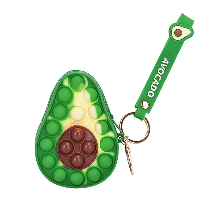 Bubble Popper Keychain Zipper Pouch