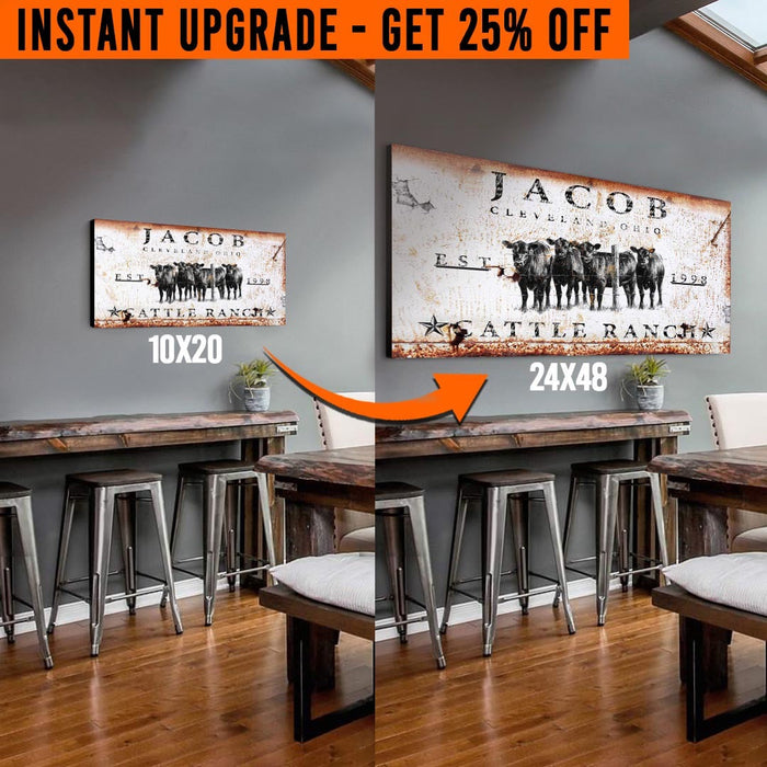 Upgrade Your 'Cattle Ranch' (Style 3) Canvas To 24x48 Inches (Free Shipping) - eZthings USA WE SORT ALL THE CRAZIEST GADGETS, GIZMOS, TOYS & TECHNOLOGY, SO YOU DON'T HAVE TO.