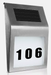 Solar LED Address Sign – Stainless Steel House Number Light with White LEDs, Waterproof, Customizable Numbers & Letters, Auto On/Off, 7.86 x 7.07 Inches - eZthings USA WE SORT ALL THE CRAZIEST GADGETS, GIZMOS, TOYS & TECHNOLOGY, SO YOU DON'T HAVE TO.