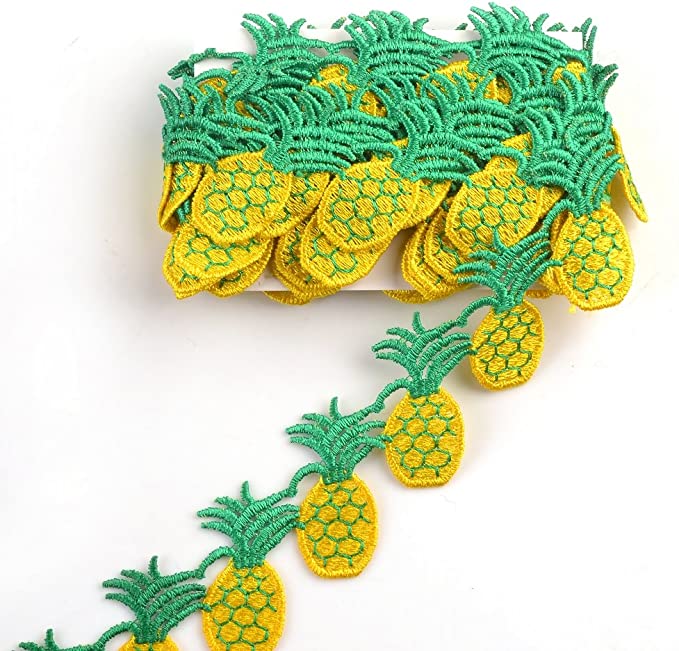 Designer Decorating Lace and Trims for Sewing and Craft Projects (3 Yard, Pineapple) - eZthings USA WE SORT ALL THE CRAZIEST GADGETS, GIZMOS, TOYS & TECHNOLOGY, SO YOU DON'T HAVE TO.