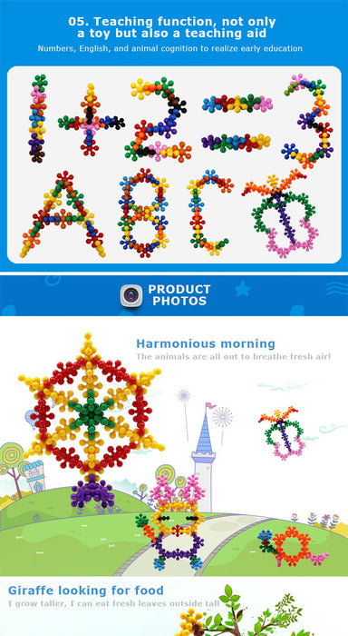 200 Pieces 3D Interlocking Building Blocks STEM Toy
