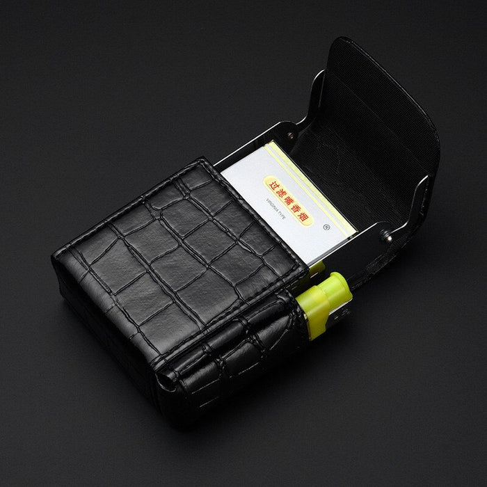 Convenient leather cigarette case wallet aluminium cigarette case - eZthings USA WE SORT ALL THE CRAZIEST GADGETS, GIZMOS, TOYS & TECHNOLOGY, SO YOU DON'T HAVE TO.