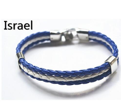 National Flag Leather Bracelets Sports Football Fans Jewelry - eZthings USA WE SORT ALL THE CRAZIEST GADGETS, GIZMOS, TOYS & TECHNOLOGY, SO YOU DON'T HAVE TO.