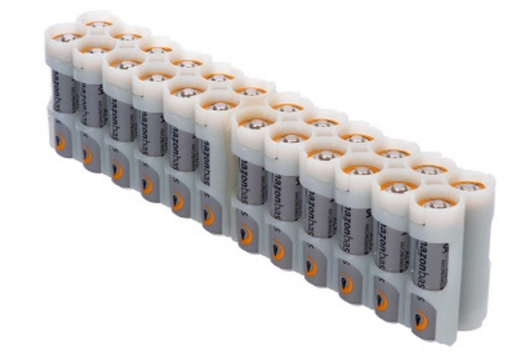 24 AA Pack Battery Caddy (Moonshine) - eZthings USA WE SORT ALL THE CRAZIEST GADGETS, GIZMOS, TOYS & TECHNOLOGY, SO YOU DON'T HAVE TO.