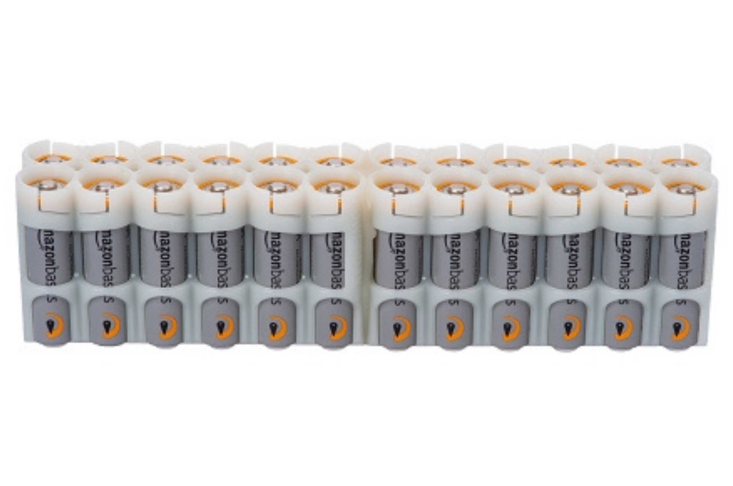 24 AA Pack Battery Caddy (Moonshine) - eZthings USA WE SORT ALL THE CRAZIEST GADGETS, GIZMOS, TOYS & TECHNOLOGY, SO YOU DON'T HAVE TO.