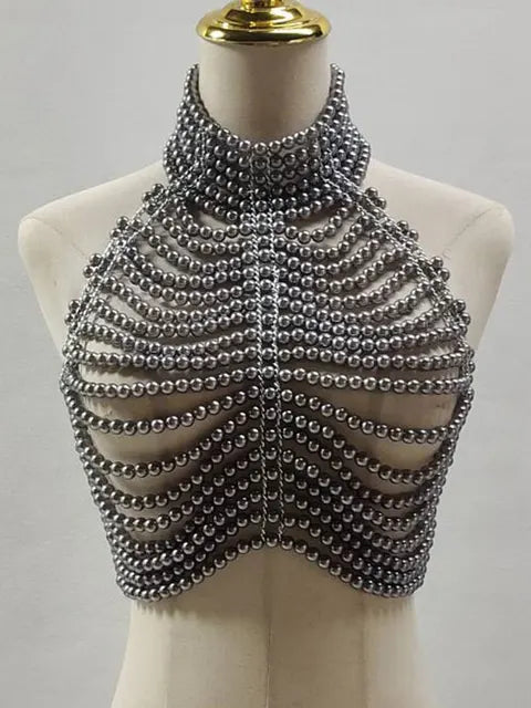Piled collar pure handmade woven adjustable small vest for women