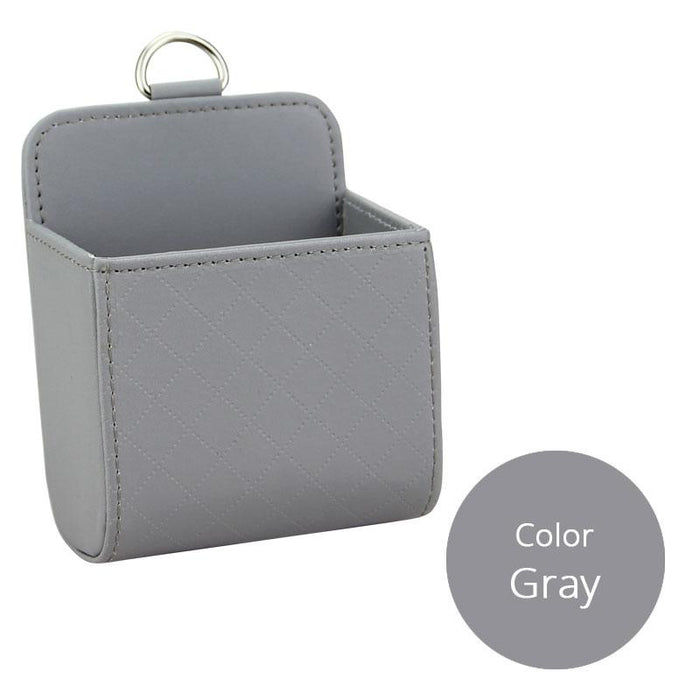 Car Organizer Box Bag Air Outlet Dashboard Hanging Leather Universal Car Mobile Phone Holder In Automobile Interior Accessories - eZthings USA WE SORT ALL THE CRAZIEST GADGETS, GIZMOS, TOYS & TECHNOLOGY, SO YOU DON'T HAVE TO.