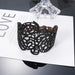 Cross border hot selling punk style hollowed out leather bracelet with male and female personality, niche design, creativity, and high-end feel bracelets - eZthings USA WE SORT ALL THE CRAZIEST GADGETS, GIZMOS, TOYS & TECHNOLOGY, SO YOU DON'T HAVE TO.