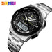 SKMEI 1370 Men Watch Fashion Quartz Sports Watches Stainless Steel Strap Men Watches Top Brand Luxury Business Waterproof Wrist Watch - eZthings USA WE SORT ALL THE CRAZIEST GADGETS, GIZMOS, TOYS & TECHNOLOGY, SO YOU DON'T HAVE TO.